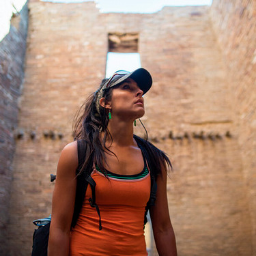 a female student at Chaco Cayon