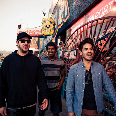 three male students walking in nob hill