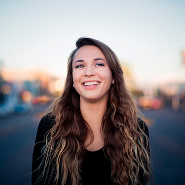 a female student smiling